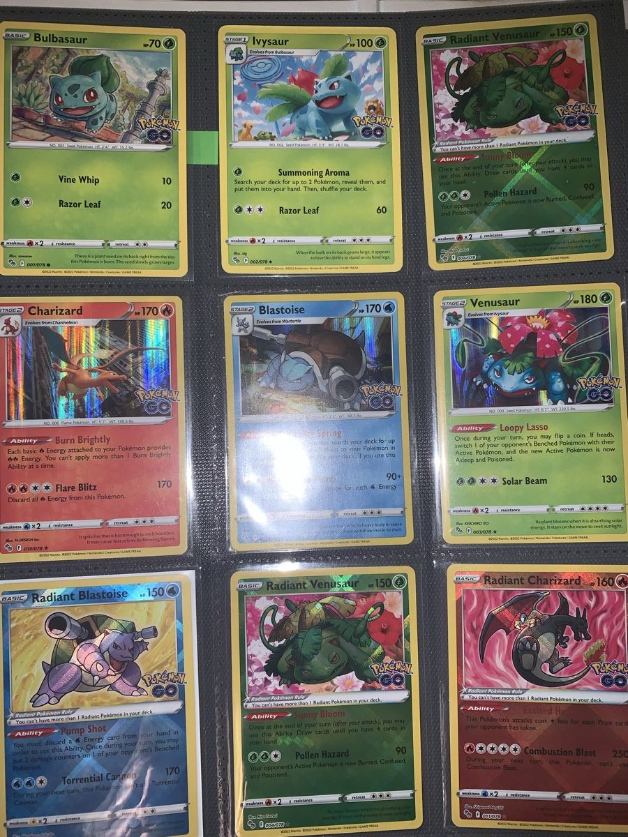 Pokémon Carte collezionabili: Charizard Go, Venusaur GO, Blastoise Go mix – Usato da Bironico venduto da ars_z6lb