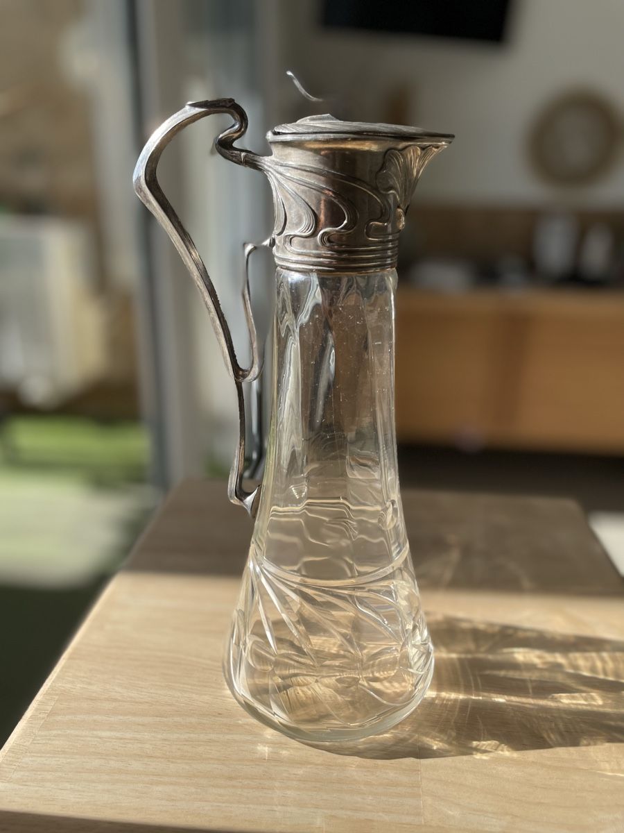 Caraffe: Jugendstil Karaffe Ginko fehlerfrei – Usato da Nidau venduto da Beritundpan 3