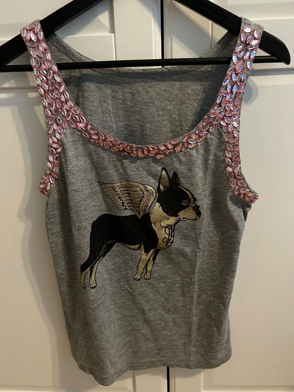 Pinko Top: Top with French bulldog from Pinko – Usato da Biel/Bienne venduto da zit_v5yc