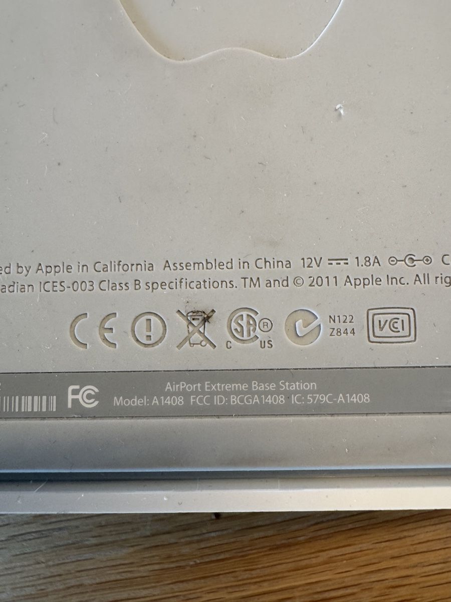 Apple Modem & Router: Apple AirPort Extreme A1408 – Usato da Bütschwil venduto da PPM-Sascha 2