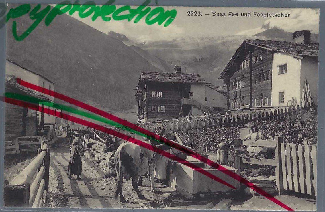 Cartes postales: Saas Fee. Feegletscher. – D'occasion à Horw par SwissSteamMemories