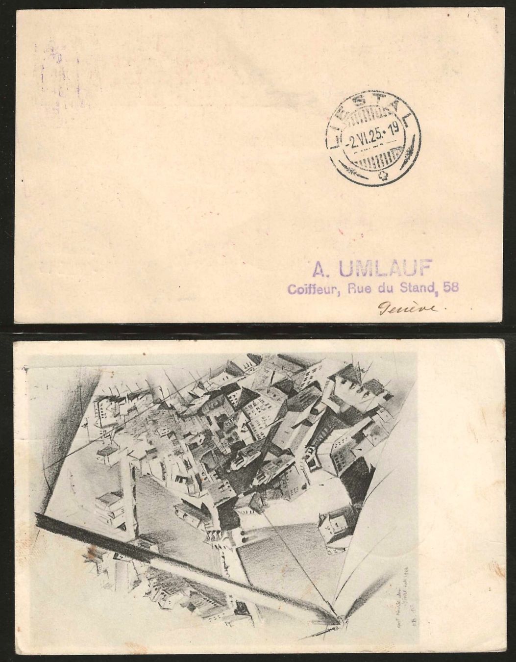 Tutti i francobolli: 1925/27 : 2 CH Flugpost Karten – Usato da Gümligen venduto da Geniusbuy 1
