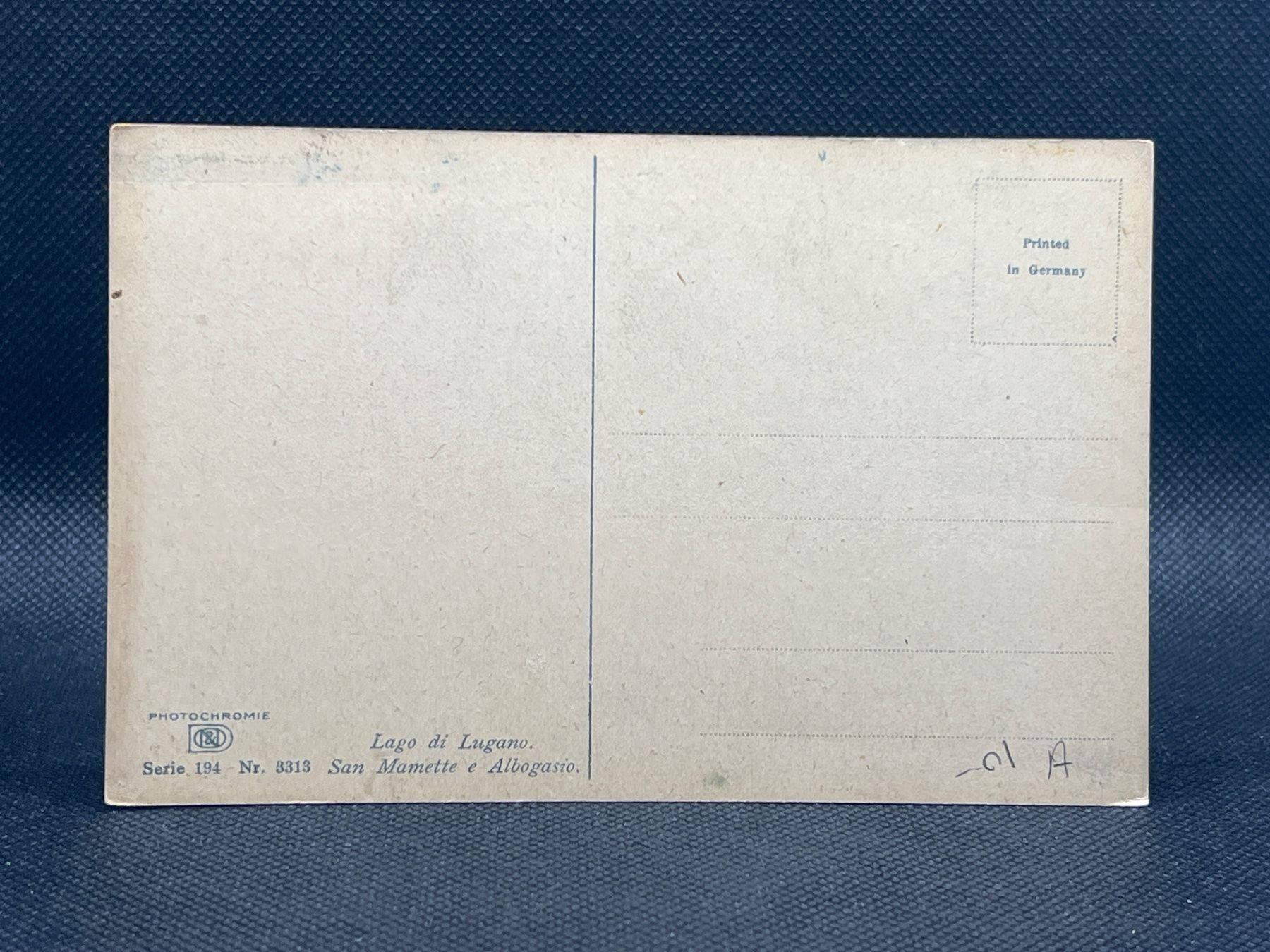 Cartoline postali: Lago di Lugano San Mamette e Albogasio – Usato da Widnau venduto da Brusi9 1