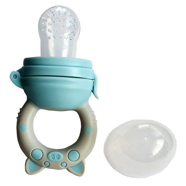 Succhiotti & catenelle porta ciuccio: Fruchtsauger Schnuller Baby Silikon Schweinchen Design – Nuovo e nell'imballaggio originale da arbon venduto da IMRI2020 1