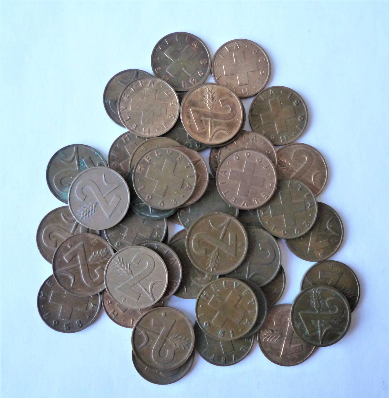 Tutti le monete: 2 Räppler  / ca. 139 gr. – Usato da Rafz venduto da Sonnenblume305 1