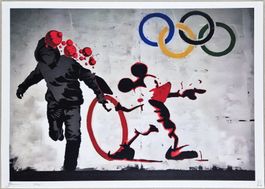 Death NYC Ltd Ed Pop Art Druck " Banksy Mickey Snake