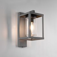 Aussen Wandleuchte, Anthrazit, Glas