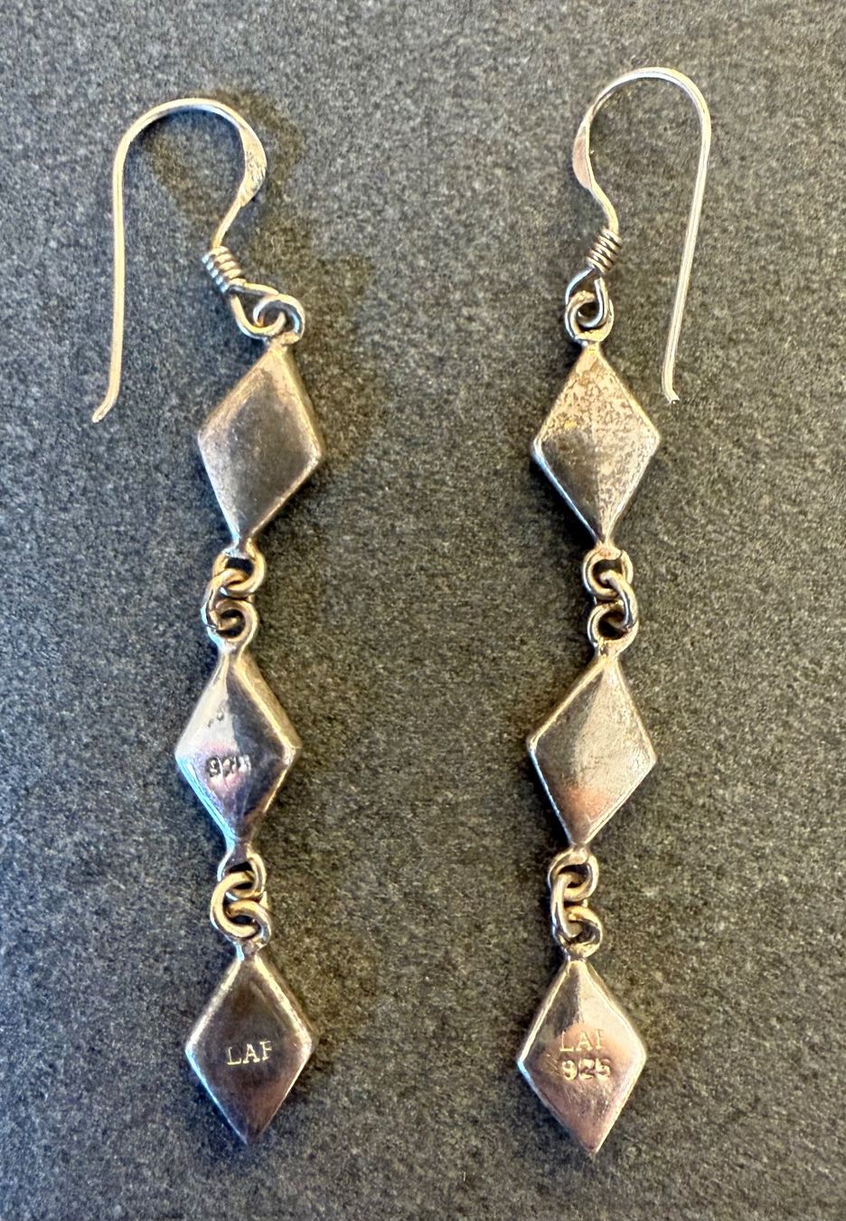 Ohrringe & -stecker: PINK SILVER EARRINGS – Gebraucht aus Contone von Chaos76 1