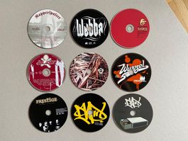 Schweizer Rap CDs ohne Booklets PVP, Wurzel 5, Bligg, Webba