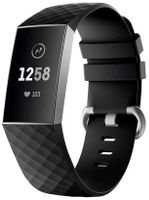 Fitbit Charge 4 Armband Silikon Black L