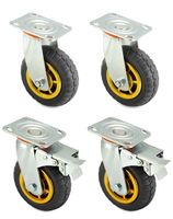 Schwerlastrollen 150mm bis 1000kg 4er Set mit Bremse