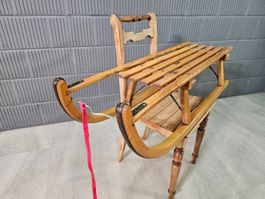 Orig. Vintage Davos Schlitten, Davoserschlitten Suisse Sleds