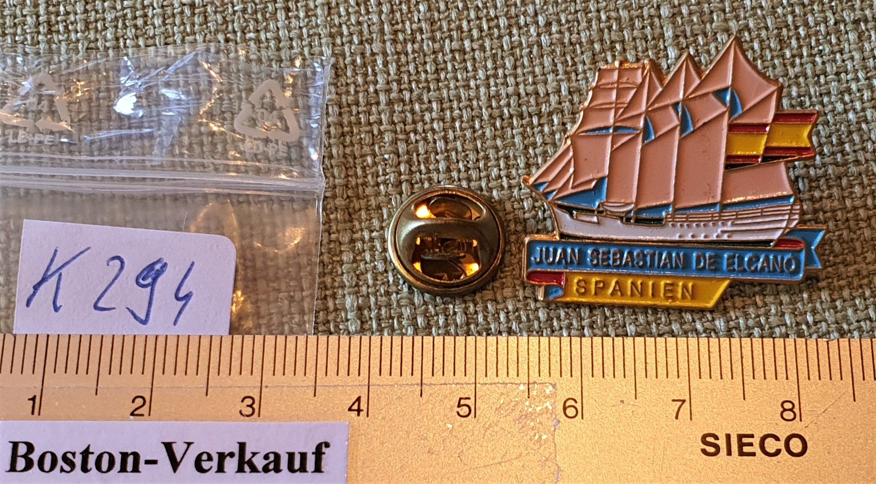 Boote: K294 - Segelschiff Spain J. S. de Elcano – Gebraucht aus Reinach BL von Boston-Verkauf 1