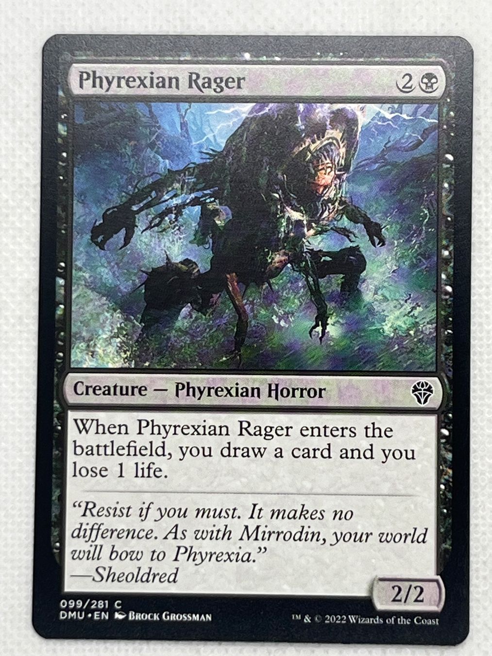 Magic The Gathering Carte collezionabili: MTG Phyrexian Rager DMU 099 Englisch Common – Usato da Hinterkappelen venduto da Kim1992