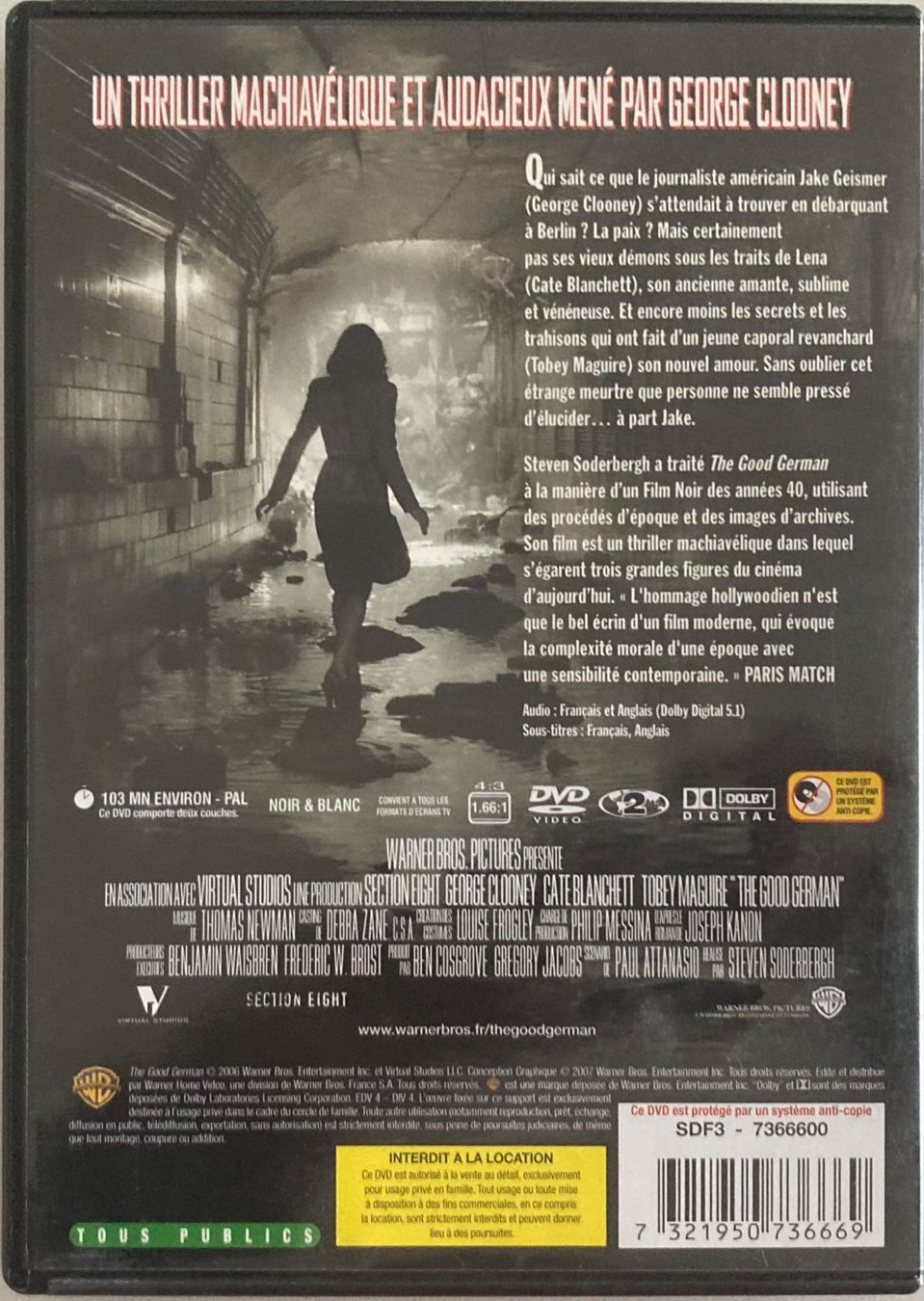Tutti i DVDs: THE GOOD GERMAN – Usato da Poliez-Pittet venduto da Newtown-Records 1