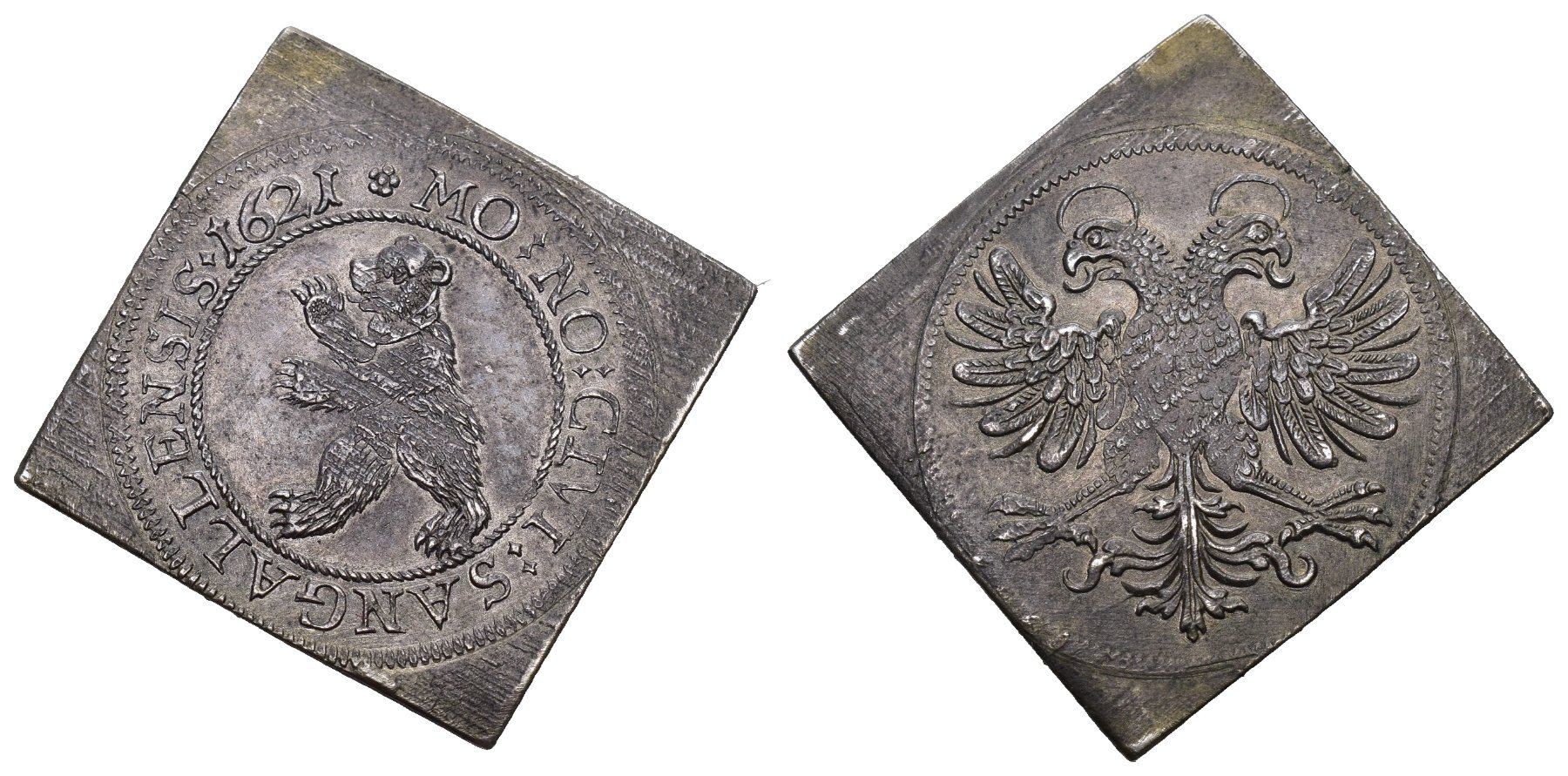 Tutti le monete: St.Gallen 1621 – Usato da Bern venduto da numismatictops
