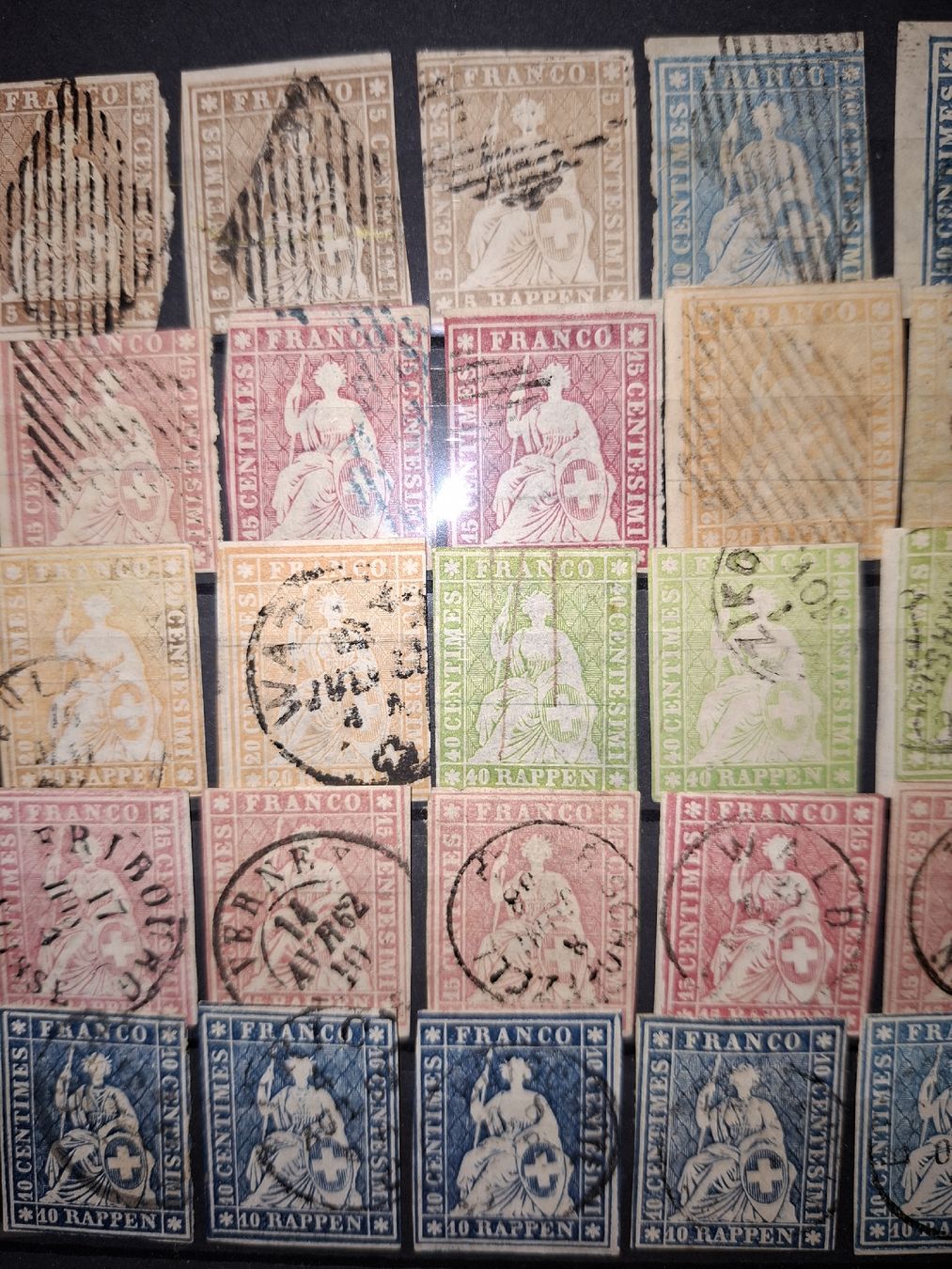 Tutti i francobolli: Strubel Lot 45 Stk.  – Usato da Balgach venduto da SIMEON27 2