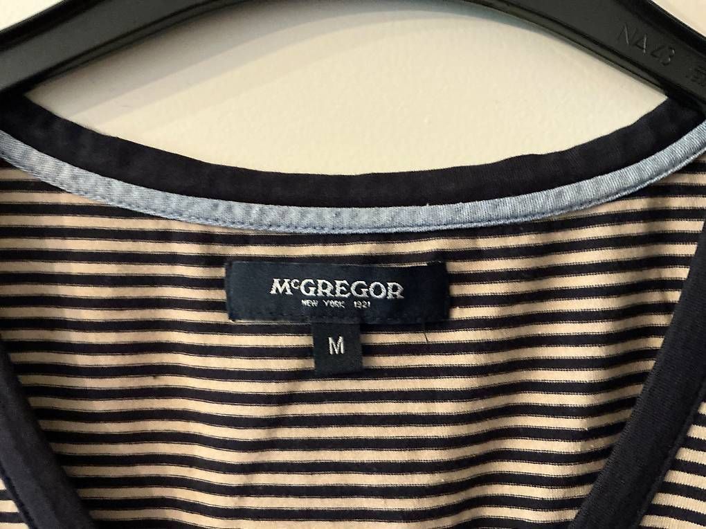 T-shirt: Oberteil von McGregor Sand-blaugestreift Grösse m – Usato da Oberwil BL venduto da Nikki13 1