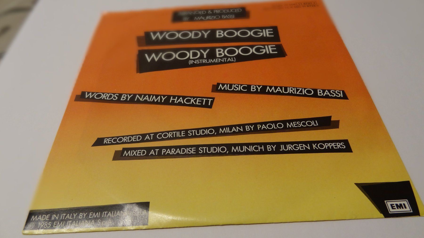 Dischi in vinile: Woody Boogie - Baltimora SINGLE – Usato da Olten venduto da Disc-Ausverkauf 1