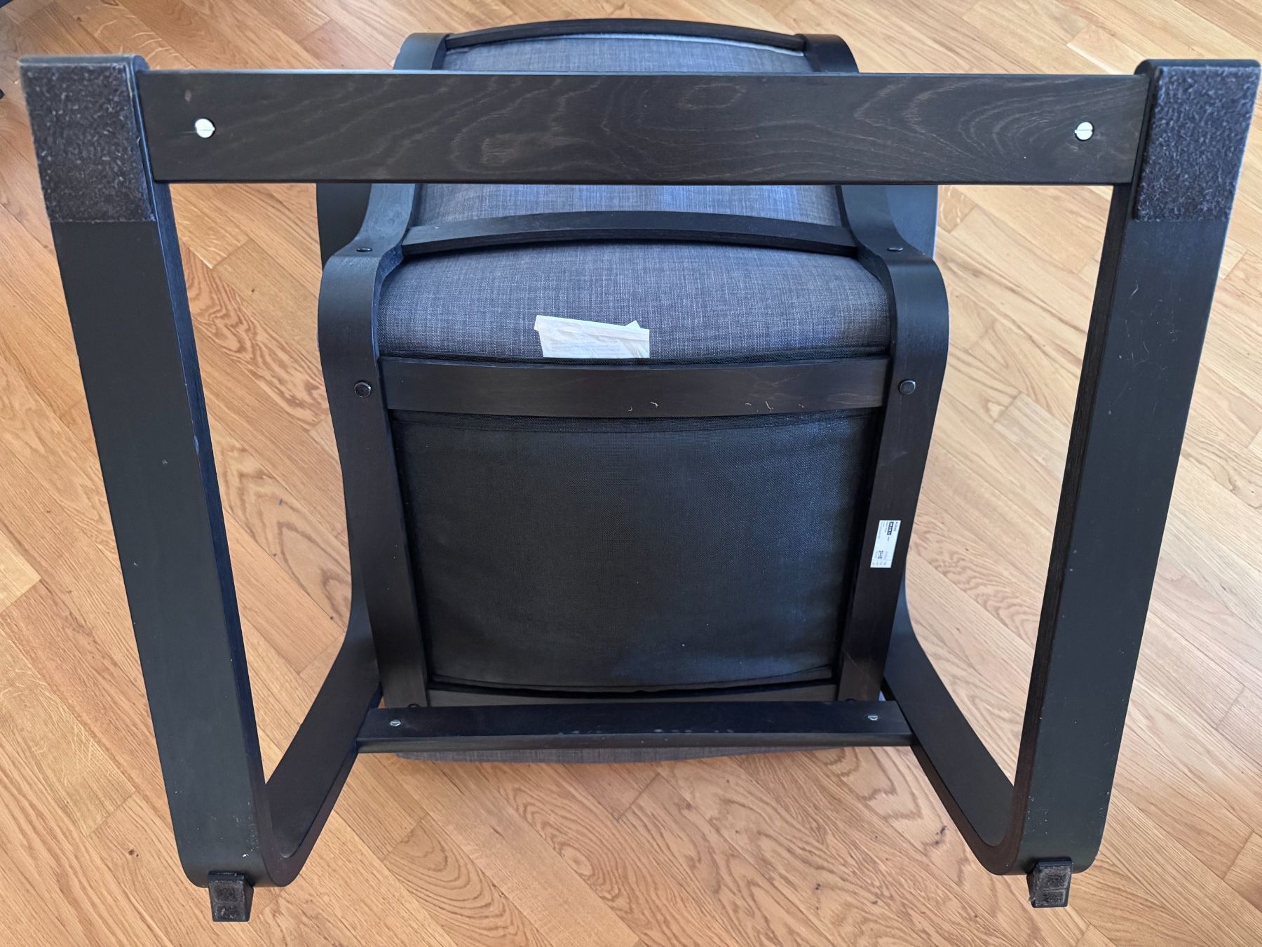 Ikea Poltrone: Ikea POÄNG Sessel, schwarzbraun - mit anthrazit Bezug – Usato da Basel venduto da liz_kqf6 2