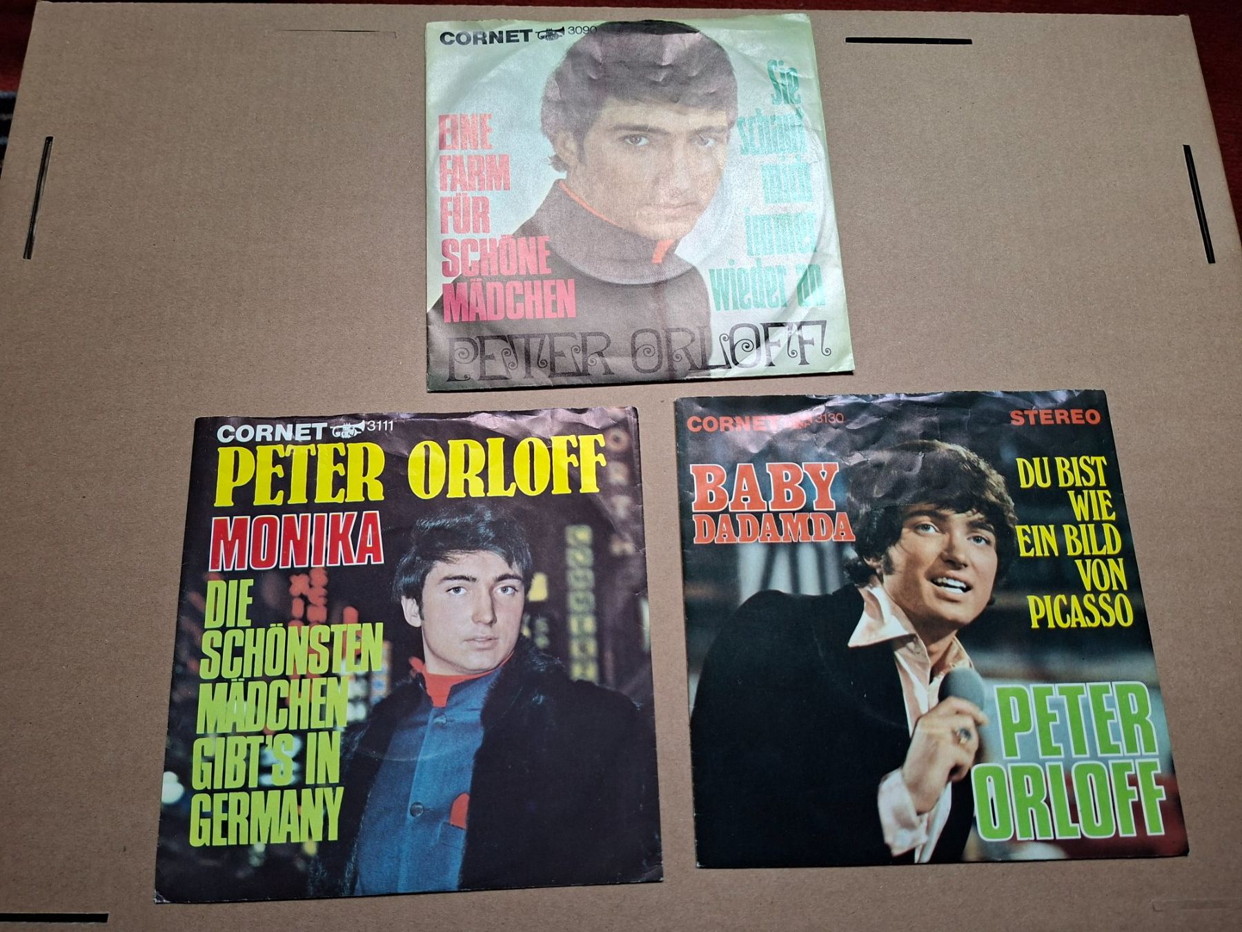 Dischi in vinile: 7" Singles-Sammlung Auflösung: 3x Peter Orloff – Usato da Burg AG venduto da ..machine_rec..