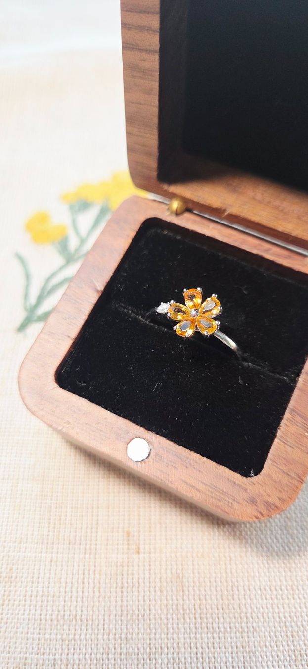 Anelli: NEW - S925 Citrine Ring (Adjustable) – Nuovo (secondo la descrizione) da Zürich venduto da cin_wcf6 2