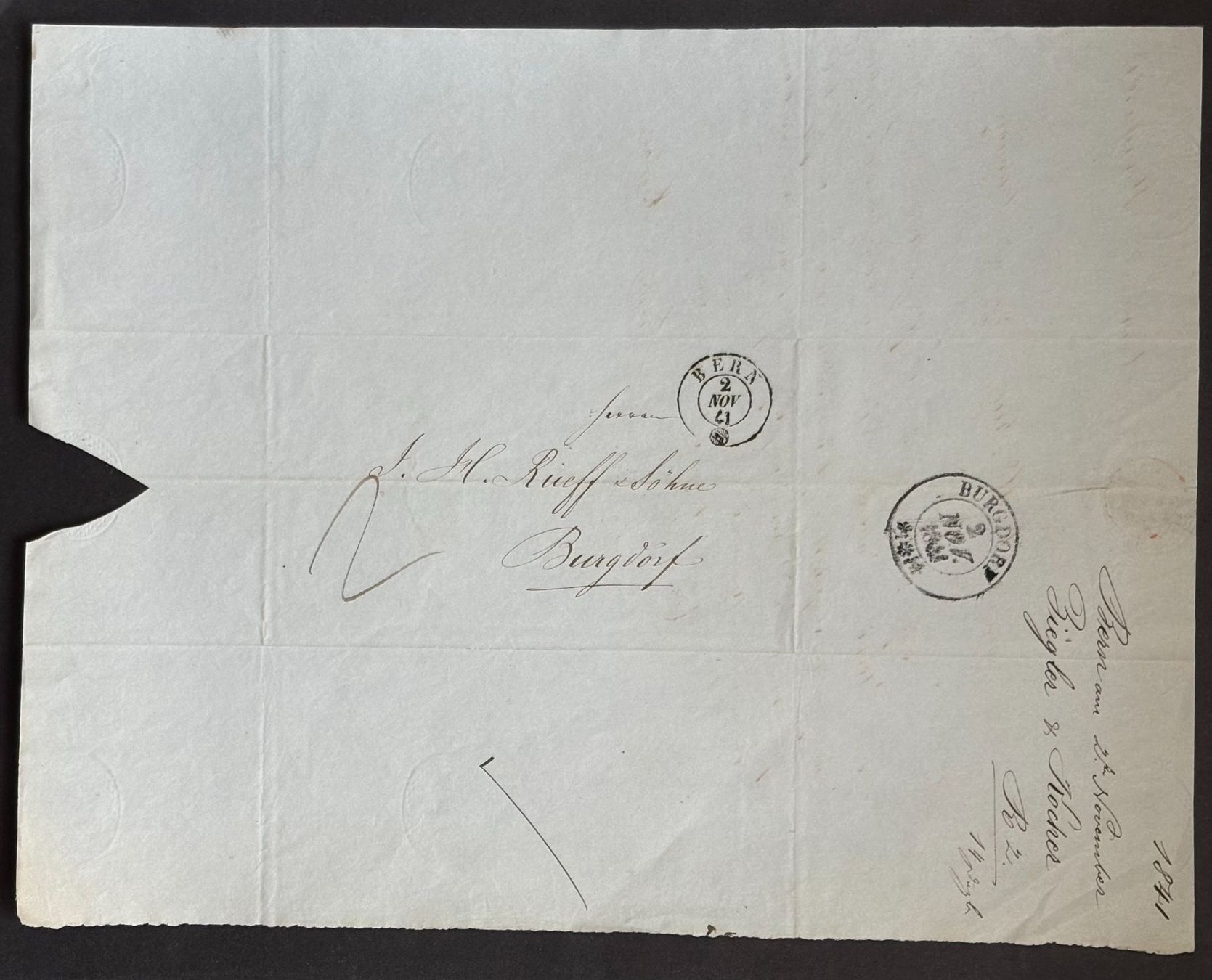 Documenti: HISTORISCHES HANDSCHRIFTLICHES DOKUMENT VON 1841 – Usato da Ostermundigen venduto da wini63