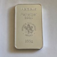 Lingot d'argent 250 grammes