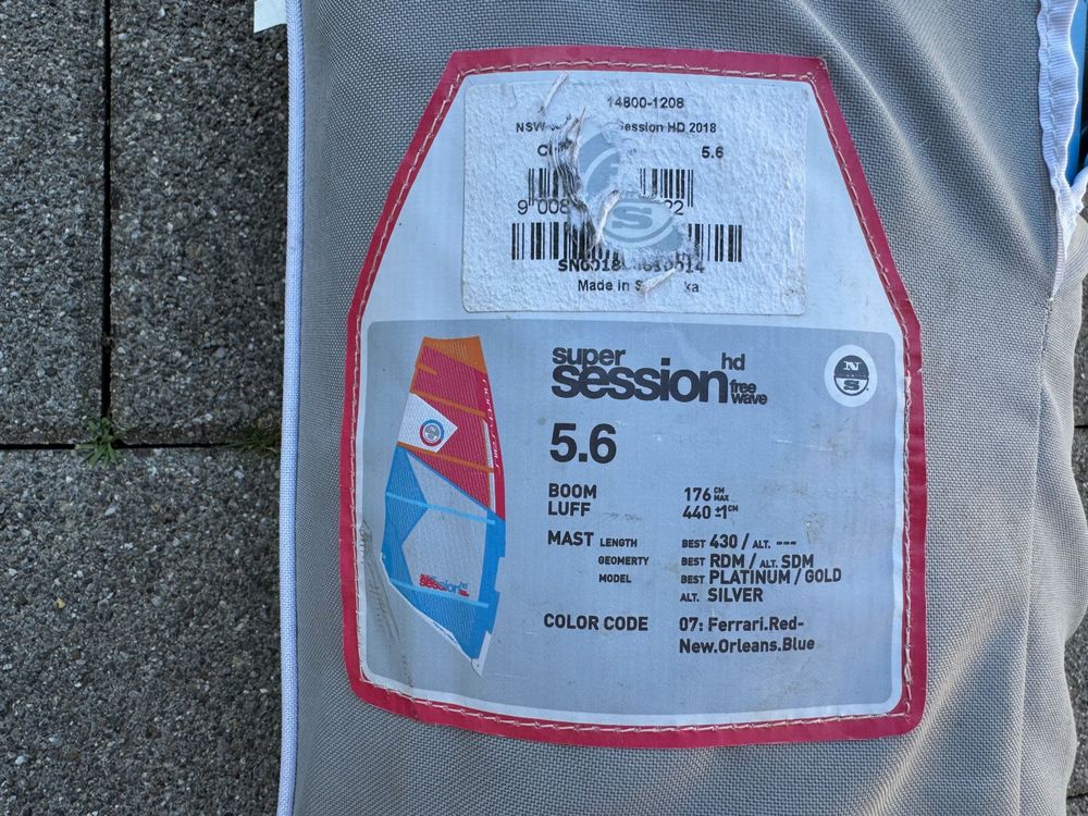 North Sails Surfen: North Sails Super Session HD 5.6 Windsurfsegel Top! – Gebraucht aus Bertschikon Gossau von CyberUrs 1