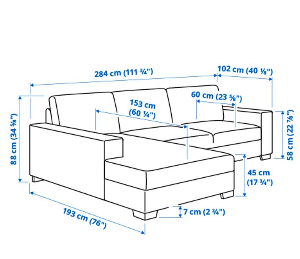 Divani: IKEA SÖRVALLEN Sofa mit Recamiere links + Hocker – Usato da Brüttisellen venduto da naz_5wdh 6