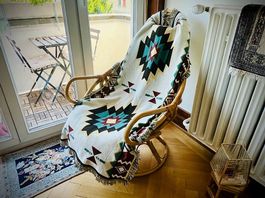 VINTAGE Korbsessel aus Bambus