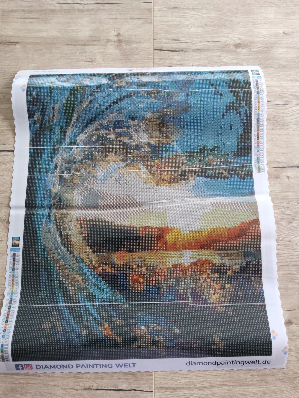 Kit bricolage: Diamond Painting Welle – Nuovo e nell'imballaggio originale da Heiden venduto da kas_zln5 1