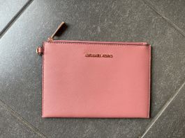 Michael Kors Leder Organizer Pouch Rosa Roségold