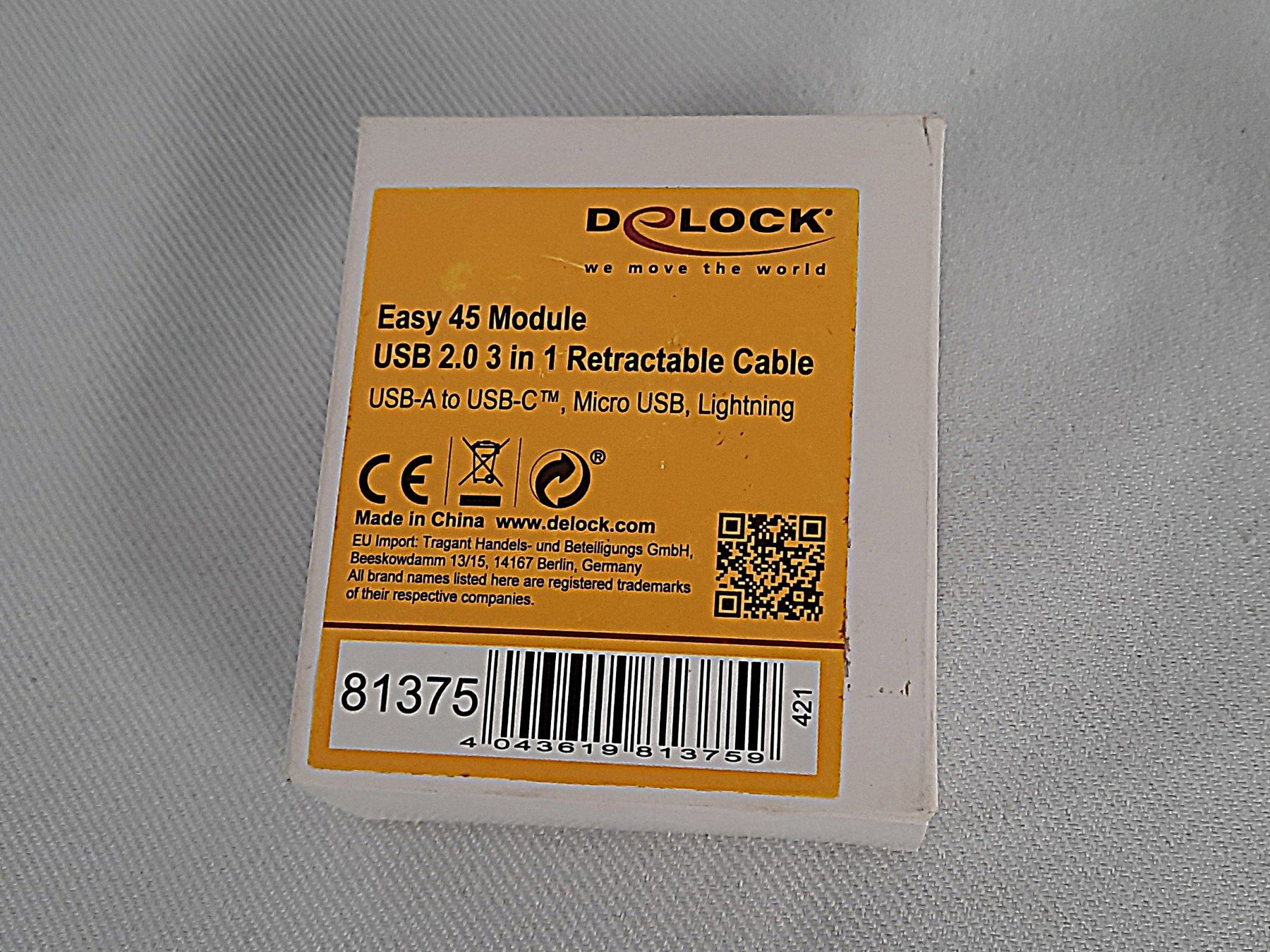 Cavi: DELOCK 3in1 – Nuovo (secondo la descrizione) da Beinwil am See venduto da Restwert_Beinwil 3