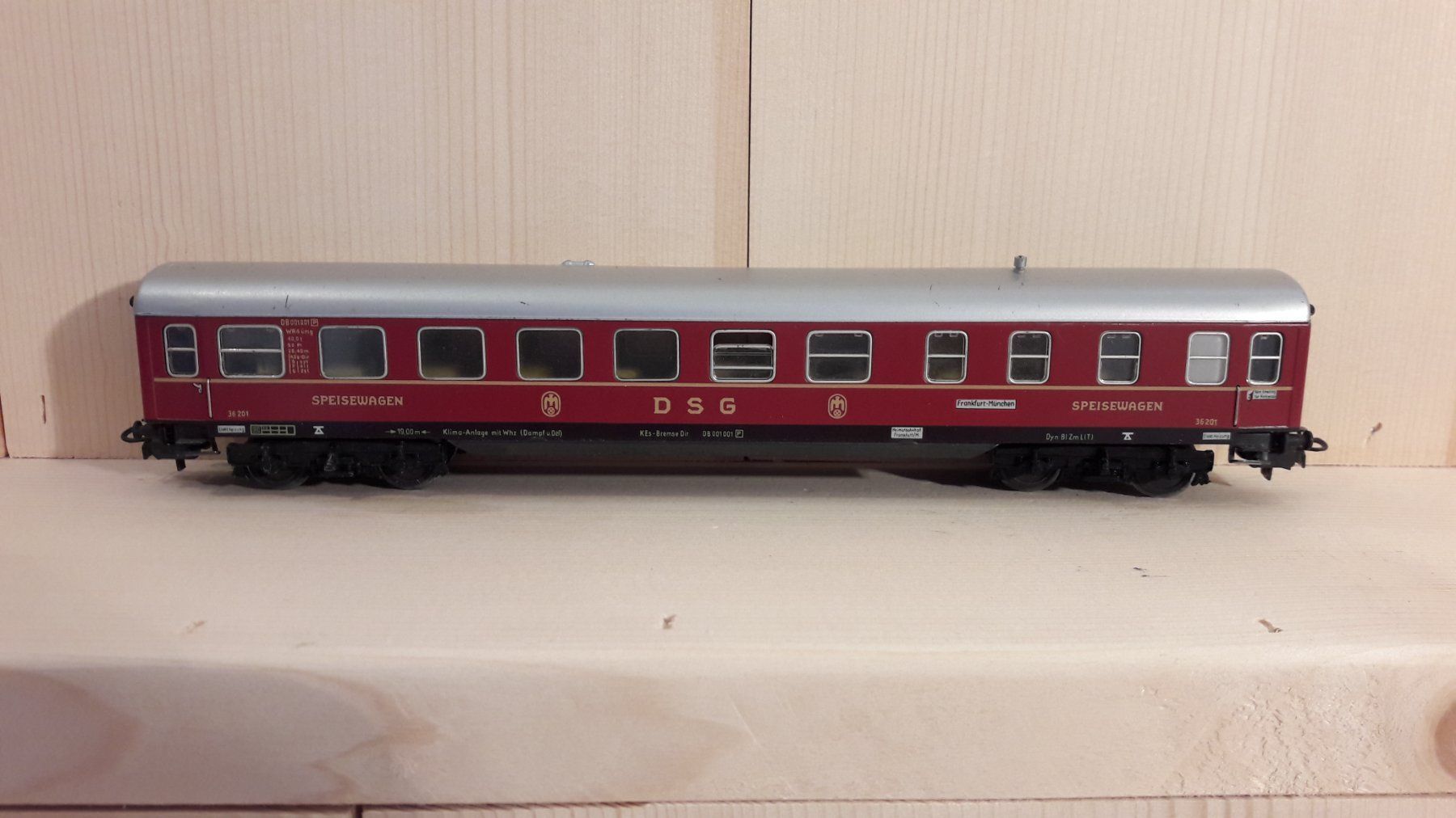 Märklin Modellini di ferrovie: Märklin HO AC : DB wagon-restaurant "WR4 – Usato da Buttes venduto da Cafe2005 1