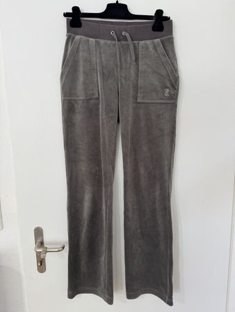 Juicy Couture oryginal Samt Grau Grösse S Damen, y2k