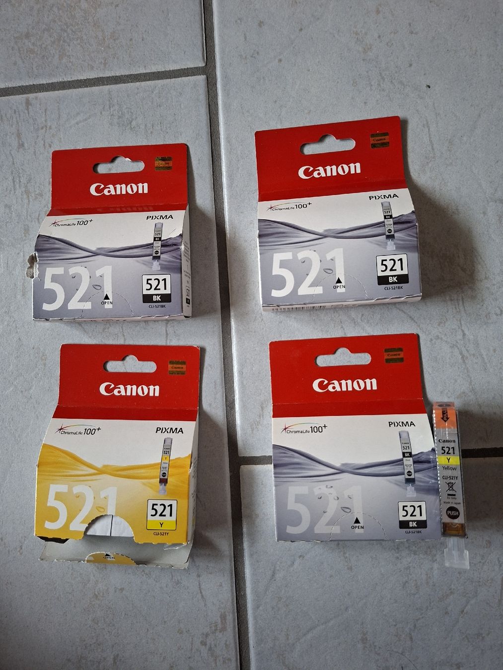 Canon Druckerpatronen & Toner: 5x canon 521 Druckerpatronen original – Neu (gemäss Beschreibung) aus Affoltern am Albis von Nunni