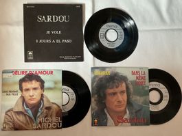 Schallplatten Vinyl Single 7“ Michel Sardou (3 Stk.)