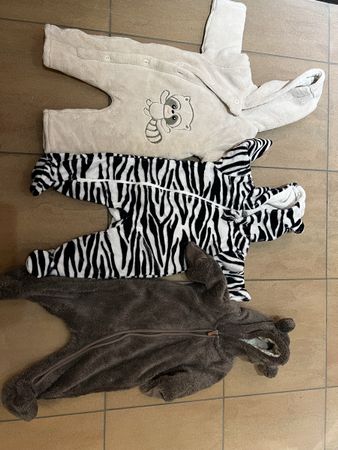 3 Plüschoveralls für den Herbst Gr. 62