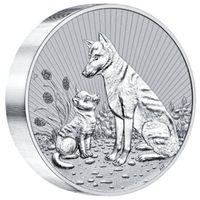 1x 2 UNZEN OZ HUNDE SILBER 999 Next Generation DINGO DOGS