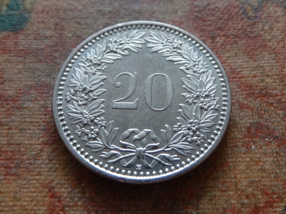 Tutti le monete: 20 Rp. 2016 – Usato da Romanel-sur-Lausanne venduto da Swift13 1