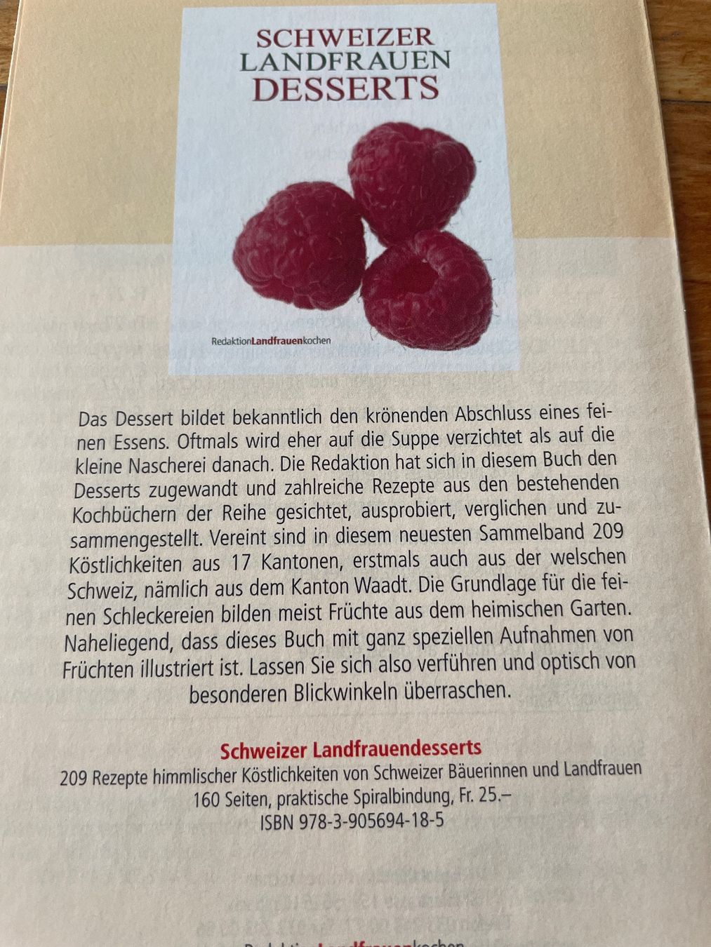 Livres: Schweizer Landfrauen Dessert – Neuf avec emballage d'origine à Wildensbuch par Mangosteen7 1