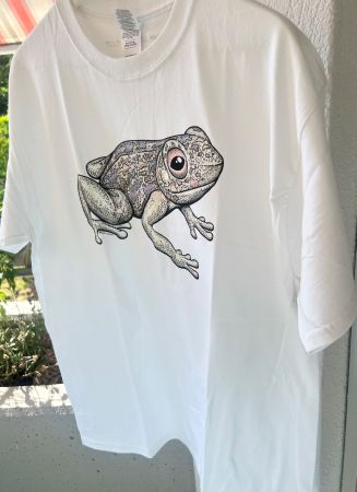 T-Shirt mit Coloreffekt Frosch Gr. XL