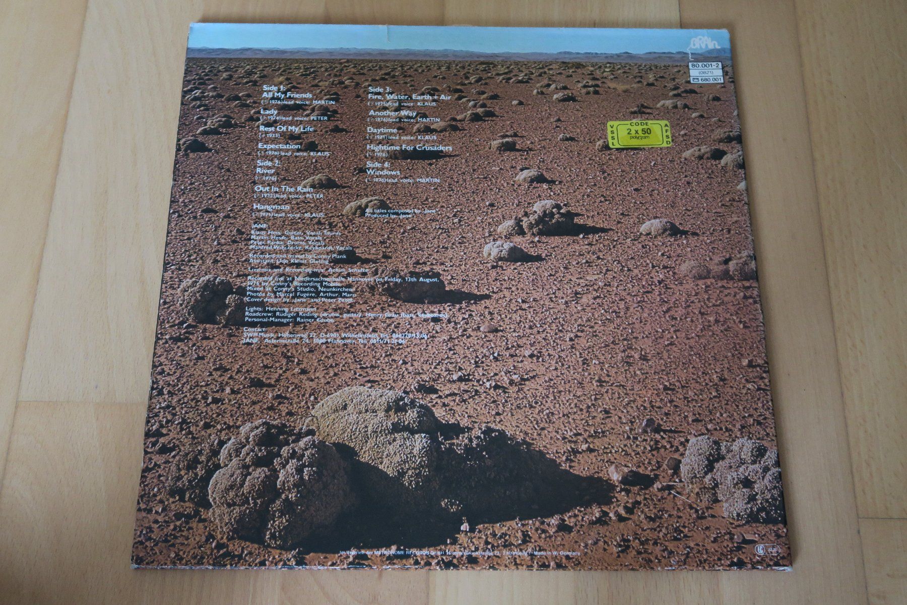 Dischi in vinile: Jane – Jane Live – Usato da Thun venduto da Karibu70 2