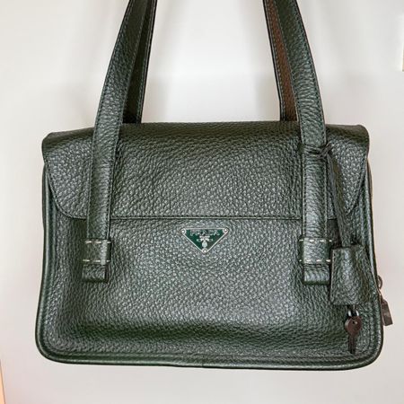 Green Vintage Prada Bag 90s - 2000s