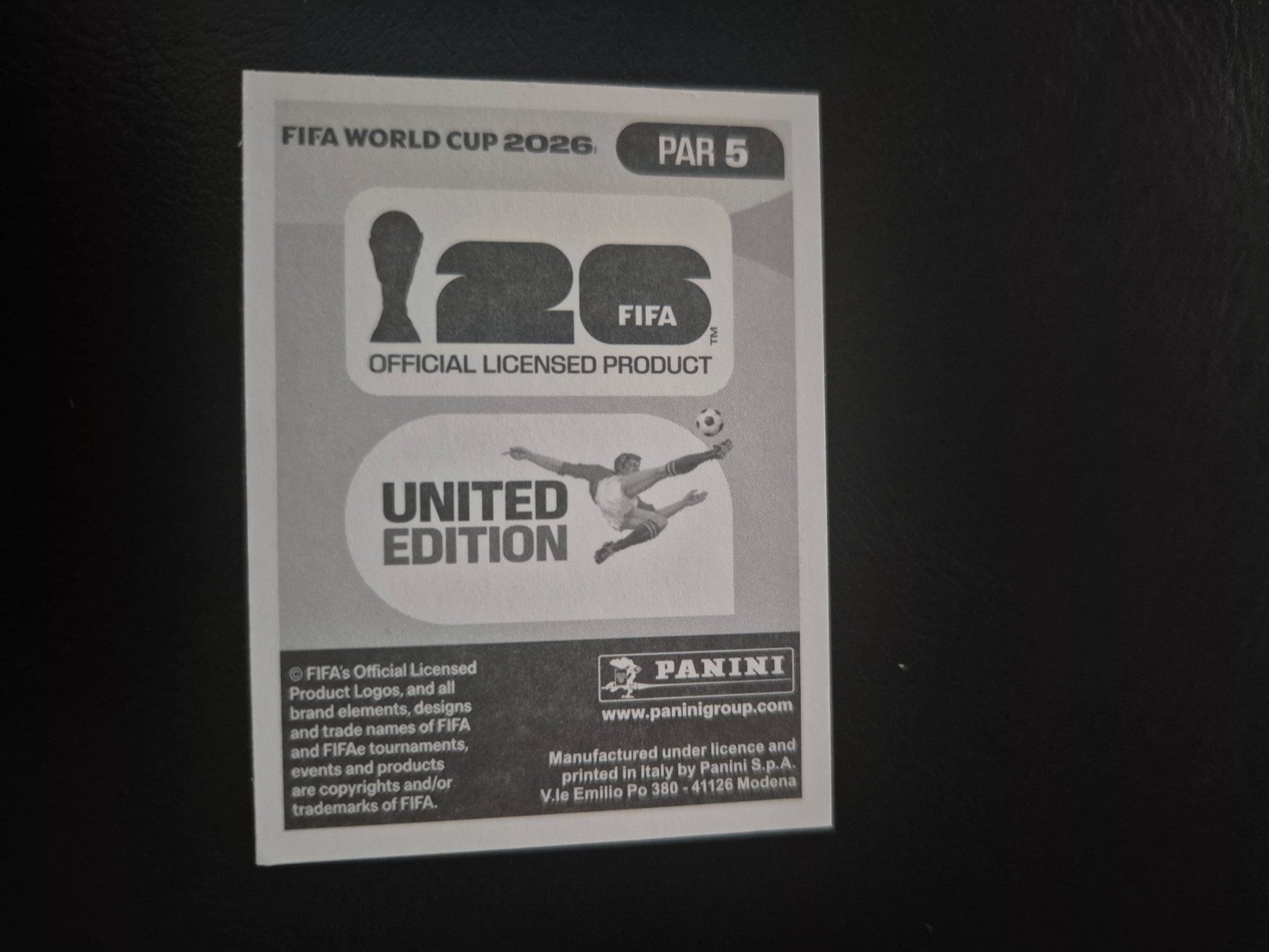 Panini Carte collezionabili: Panini WM 26 PAR 5 – Nuovo (secondo la descrizione) da Rorschacherberg venduto da AJ3108 1