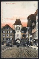 Willisau, Strasse mit Turm und Tor, Brun
