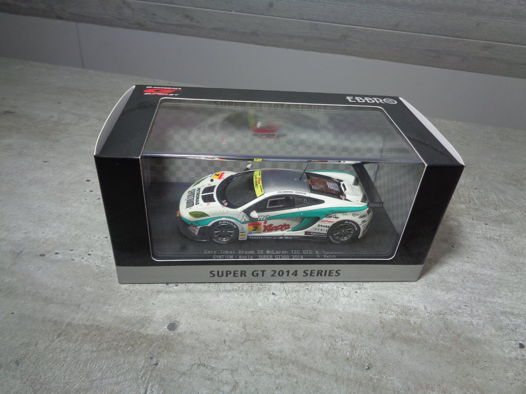 Mclaren Modellini d'auto: Ebbro 1:43 McLaren 12C GT3 2014 – Nuovo e nell'imballaggio originale da Reconvilier venduto da rallycar 5