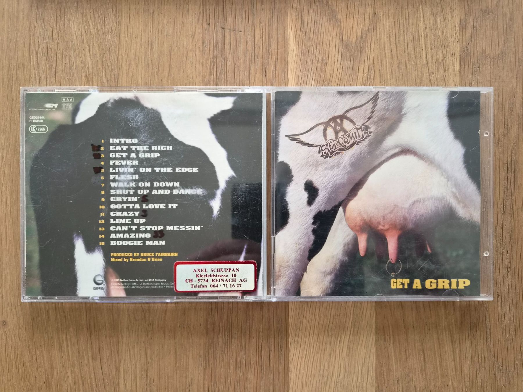 CDs: CD Aerosmith - Get A Grip, 1993 – D'occasion à Nebikon par Harley-Davidson01