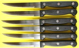 6er Set Steakmesser/Pizzamesser